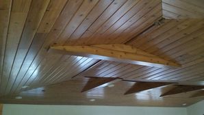 Wood Ceiling in Tampa, FL Residence Painted with a Clear Coat in Satin Finish (2)