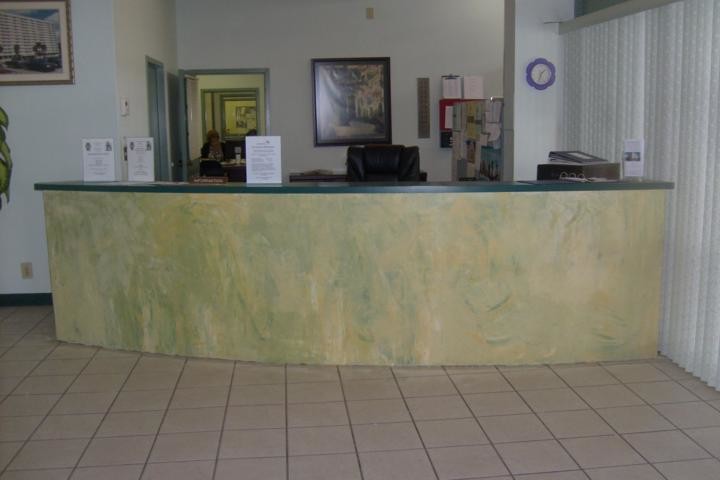 Commercial Venetian Plaster Senior Home Facility lobby in downtown Tampa